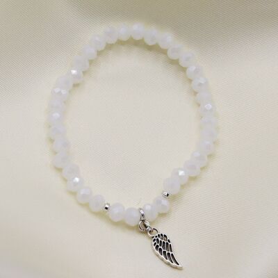 Bracelet blanc perle Svenska