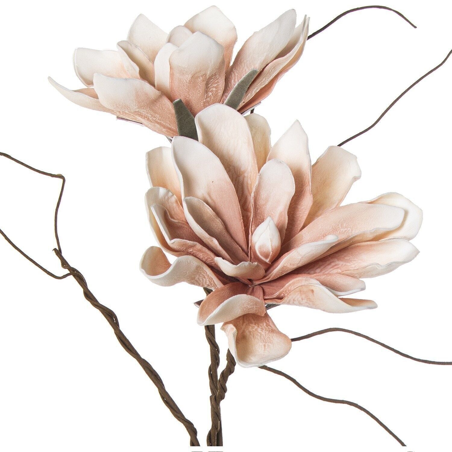 ZWEIG MIT 2 ROSA BLUMEN 95CM GOMAEVA+PAPIER _95CM LL27899