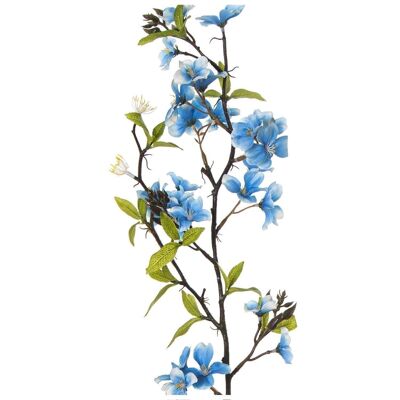 BRANCH WITH BLUE FLOWERS 79 CM EVA RUBBER + PAPER _79CM LL27909