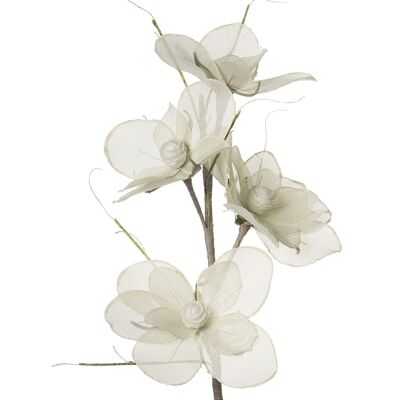 ARTIFICIAL FLOWER 110 CM WHITE, POLYESTER+EVA+PAPER _°20X110CM LL27924