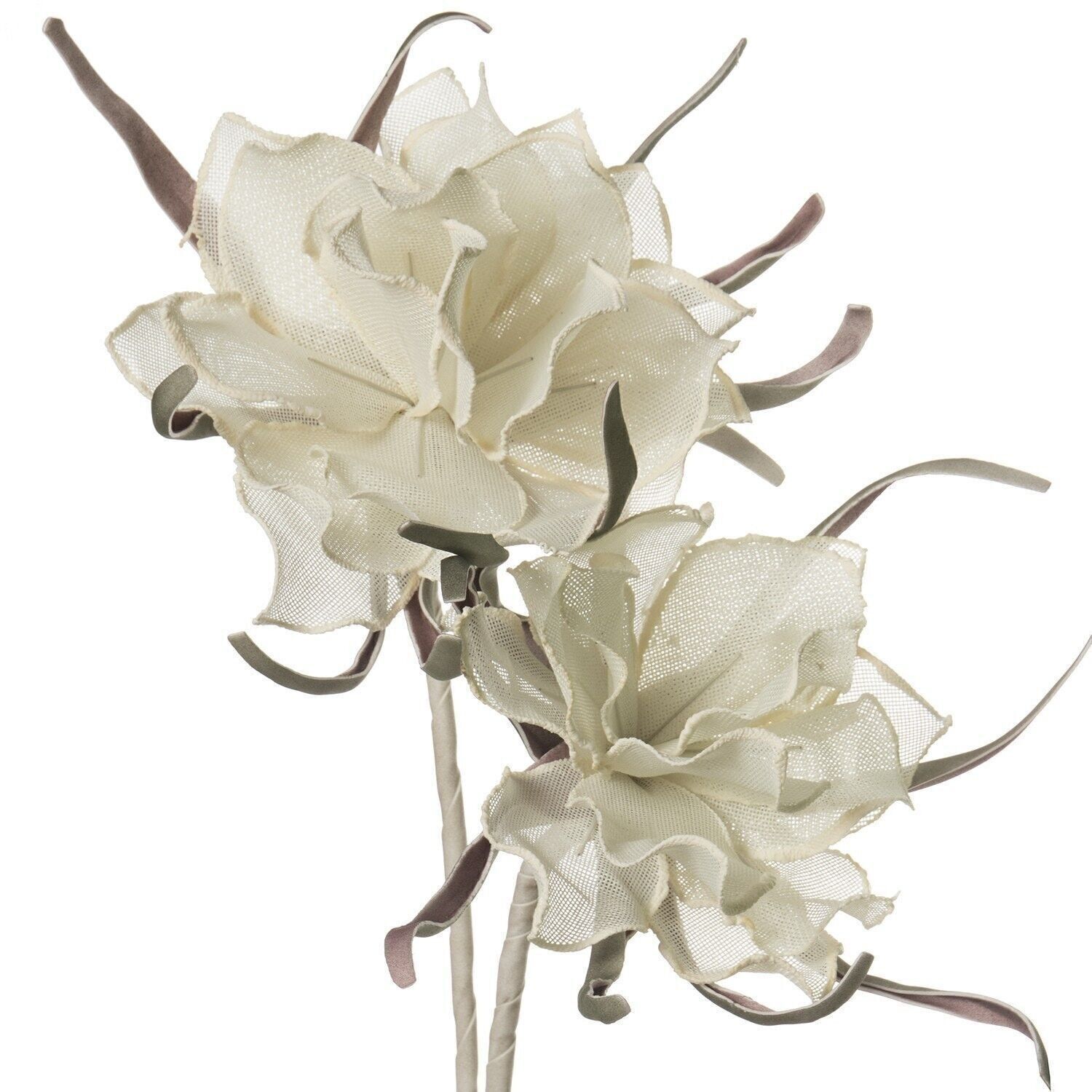 KÜNSTLICHE BLUME 99 CM WEISS, POLYESTER+EVA+PAPIER _°21,°18X100CM LL27936