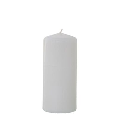 WHITE WAX CANDLE 18 CM °8X18CM, DURATION 72H.   APPROX. LL29482