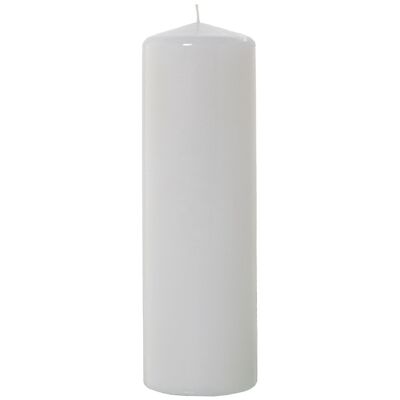 VELA CERA BLANCA 25 CM °8X25CM, DURACIËN 125H. APROX LL29483