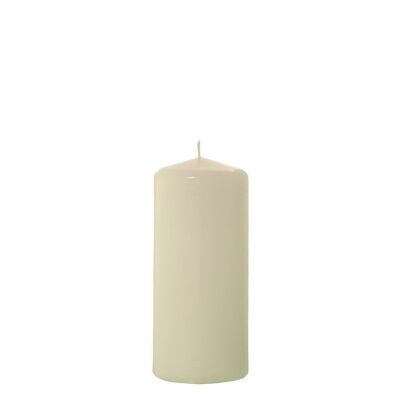 IVORY WAX CANDLE 18 CM °8X18CM, DURATION 72H.   APPROX. LL29485