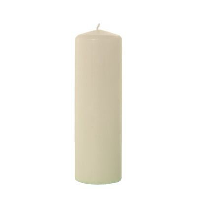 IVORY WAX CANDLE 25 CM °8X25CM, DURATION 125H. APPROX LL29486