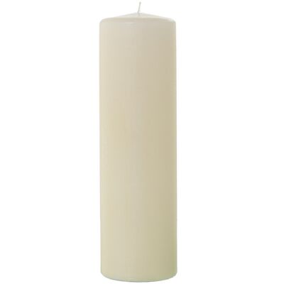 IVORY WAX CANDLE 30 CM °9X30CM, DURATION 142H. APPROX LL29487