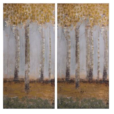 CANVAS PICTURE 60X120CM TREESASSORTED _60X3X120CM LL35869