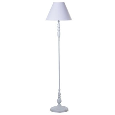 WHITE METAL FLOOR LAMP+92259,1XE27, MAX.60W NOT INCLUDED °38X155CM, BASE:°26X133CM LL36066