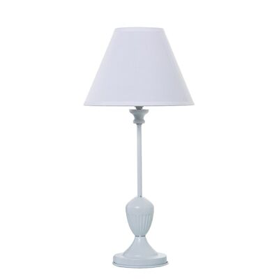 WHITE METAL TABLE LAMP+92261, 1XE14,MAX.40W NO INCL °23X49CM, BASE: °11.5X35CM LL36068