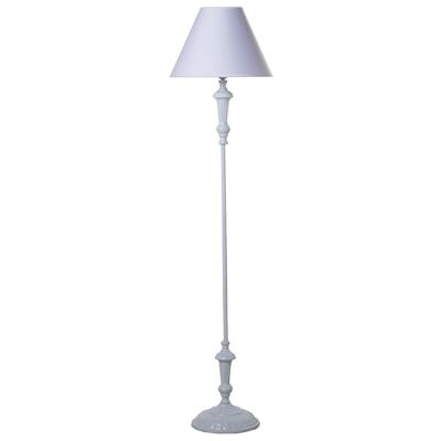 WHITE METAL FLOOR LAMP+92270, 1XE27, MAX.60W NOT INCLUDED °38X155CM, BASE:°26X133CM LL36086