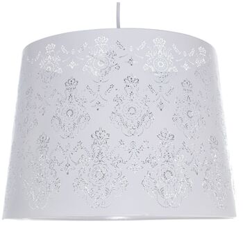 PLAFOND EN MÉTAL BLANC, 1XE27, MAX.60W NON INCLUS °35X25CM, CÂBLE:85CM LL36089