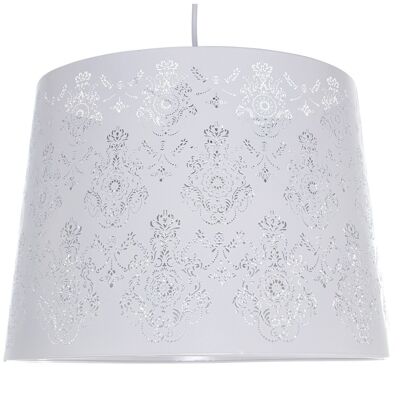 WHITE METAL CEILING LAMP, 1XE27, MAX.60W NOT INCLUDED °35X25CM, CABLE:85CM LL36089