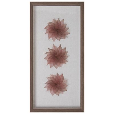 3D FLOWER PAINTING, PS FRAME WITH GLASS 30X4X60CM LL36342