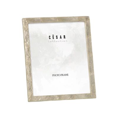 PHOTO HOLDER 13X18CM NATURAL MOTHER OF PEARL-FRAME:15X12MM _EXT:15.2X20.2X1.2CM LL38922