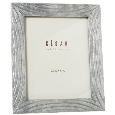 NACRE PHOTO FRAME 20X25CM GRAY RELIEF LL39011