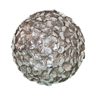 SFERA IN RESINA ARGENTO °9,5CM LL39230