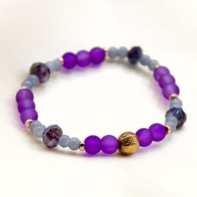 Bracciale Bente smerigliato viola grigio