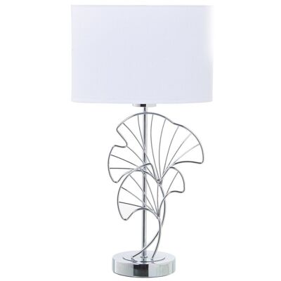 SILVER METAL TABLE LAMP, 1XE27, MAX.40W NOT INCLUDED 26X14X48CM LL39860