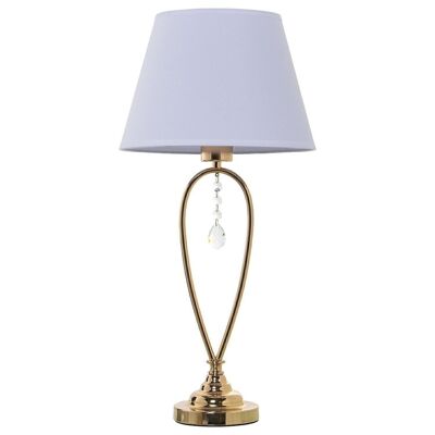 LÁMPARA SOBREMESA METAL DORADO+92280, 1XE27,MAX.40W NO INCL °28X57CM, BASE:°12X41CM LL39897