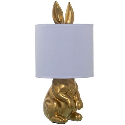 GOLDEN RABBIT RESIN TABLE LAMP, 1XE27, MAX.40W NO IN °20X43CM LL39901