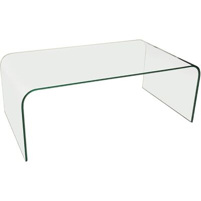 TABLE BASSE EN VERRE ÉPAISSEUR 12MM _110X60X41CM LL41668