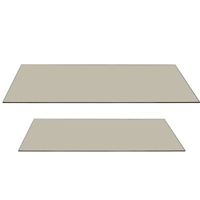 SET 2 CRISTALES PARA MESA-8MM.CRISTAL TEMPLADO _130X65X0,8+100X45X0,8CM. LL41949