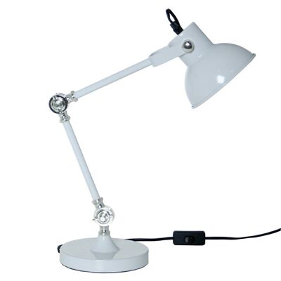 WHITE METAL TABLE LAMP, 1XE14, MAX.25W NOT INCLUDED 29X16X52CM LL44275