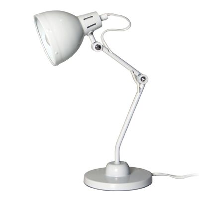 WHITE METAL TABLE LAMP, 1XE14, MAX.25W NOT INCLUDED 20X13X36.5CM LL44282