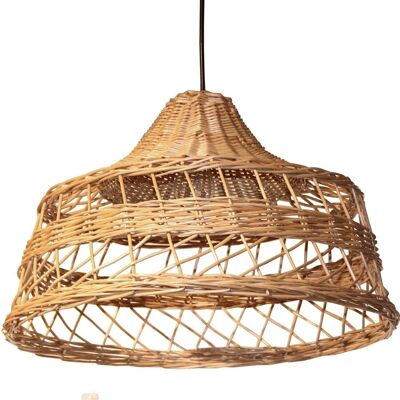 NATURAL WICKER CEILING LAMP-1XE27-MAX.40W (NOT INCLUDED) _°51X32CM-ALT.MAX:150CM LL47246