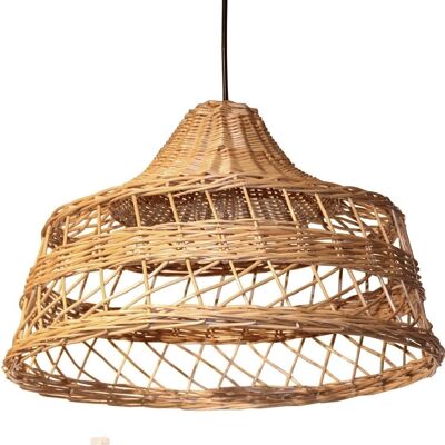 LÁMPARA TECHO MIMBRE NATURAL-1XE27-MAX.40W (NO INCLUIDA) _°51X32CM-ALT.MAX:150CM LL47246