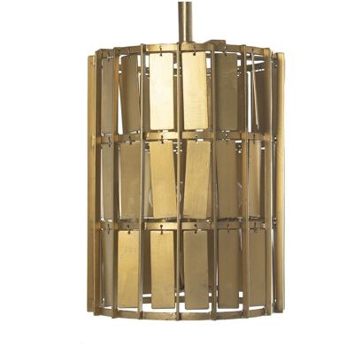 LÁMPARA TECHO METAL DORADO 3XE27, MAX.25W (NO INCLUIDAS) °34X44CM, ALT.M┴XIMA:147CM LL48714