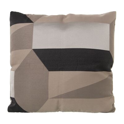 ABSTRACT CUSHION WITH POLYESTER ZIPPER, ONE SIDE _43X43 CM LL48861