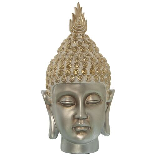 FIGURA CABEZA BUDA 18X18X35,5CM LL49006