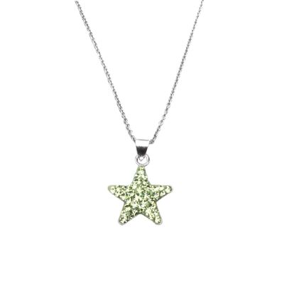 Chain Star 925 silver chrysolite
