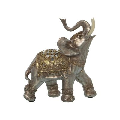 FIGURA ELEFANTE RESINA 18X9X21CM LL49047