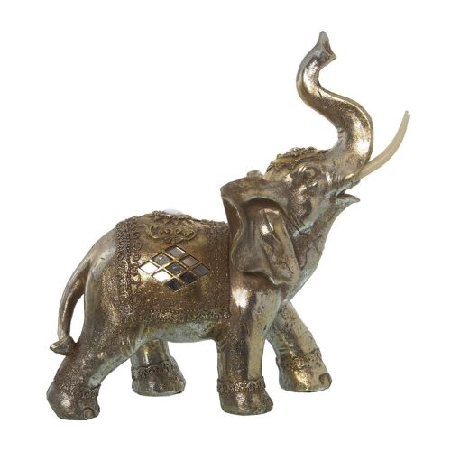 FIGURA ELEFANTE RESINA 34X17X34CM LL49048