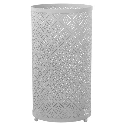 WHITE METAL UMBRELLA STAND °24X45CM LL49143