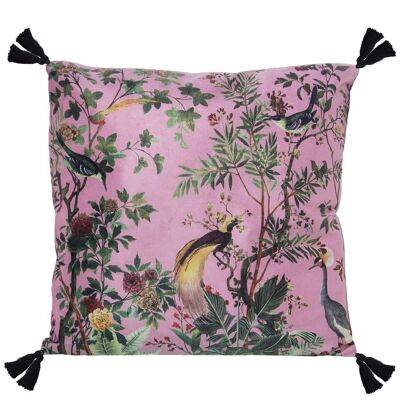 CUSCINO IN VELLUTO ROSEBIRD 45X45CM CON CERNIERA 45X45CM, CON STAMPA DIGITALE LL49178