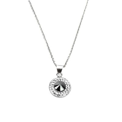 Collier Letizia argent 925 cristal-hématite