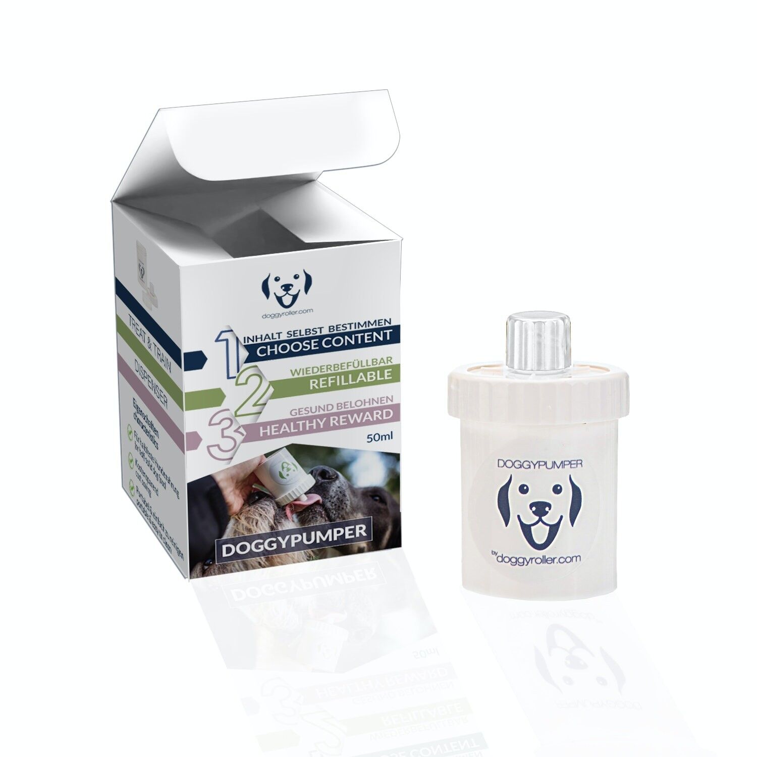 Doggypumper marina: comida semisólida para perros para llevar.