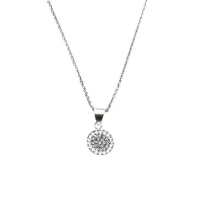 Collana Natalie argento 925 cristallo-diamante nero
