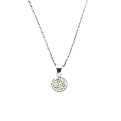 Necklace Natalie 925 silver crystal-chrysolite