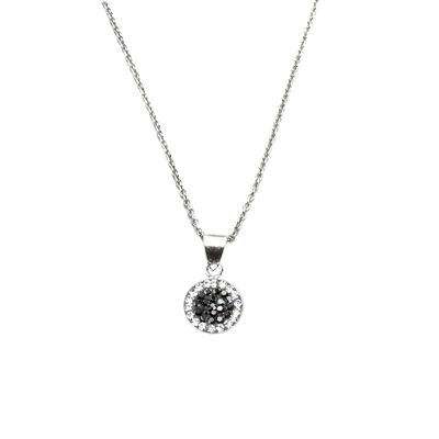 Necklace Natalie 925 silver crystal-hematite