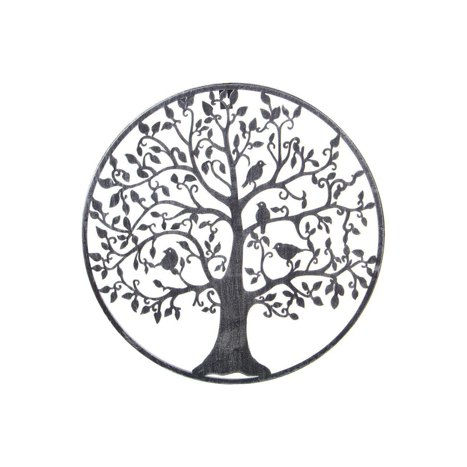 APPARECCHIO DA PARETE IN METALLO SILVER TREE °39X1,3CM LL49751