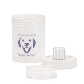 Doggypumper violet - remplissez de nourriture humide et de nourriture semi-solide pour chiens et récompensez en doses mesurées. Pour chiens et animaux de compagnie. 5