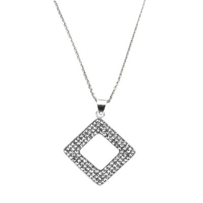 Chain New York 925 silver black diamond
