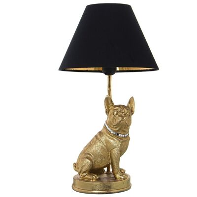 POLISHED RESIN TABLE LAMP, 1XE27, MAX.40W °26X46CM, BLACK CABLE:163CM LL50163