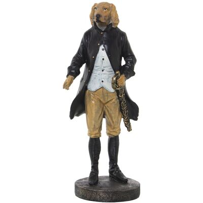 FIGURA RESINA PERRO C/TRAJE 12X11X31CM LL50175
