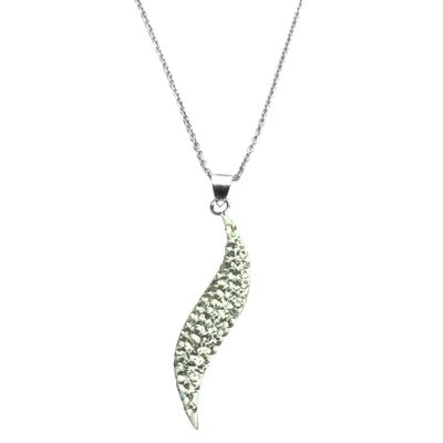 Collier Baco argent 925 chrysolite