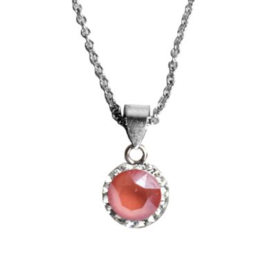 Chain Lina 925 silver crystal light coral
